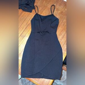 Socialite Black mini Dress with Cutouts